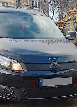 Зимова накладка на решітку (нижня) матова для volkswagen caddy 2010-2015 рр