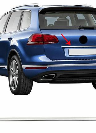 Хромированная накладка над номером omsaline (нержавейка) для volkswagen touareg 2018- гг