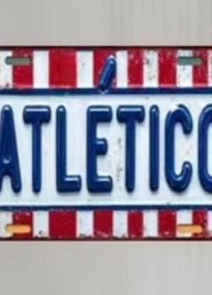Футбольна табличка, декор для уболівальників fc atletico addrid