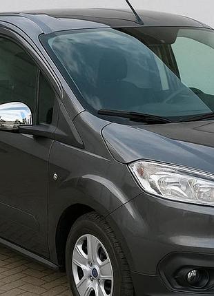 Накладки на зеркала (2 шт., пластик) omsaline, 2017-2026 для ford courier