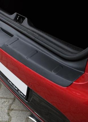 Накладка на задній бампер eurocap (abs) для renault clio iv 2012-2019 рр