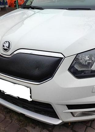 Зимова накладка на решітку (верхня, 2013-2026) глянцева для skoda yeti рр