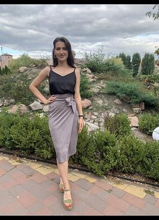 Спідниця замшева