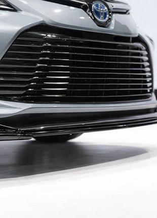 Передний лип v1 (черный) для toyota corolla 2019- гг
