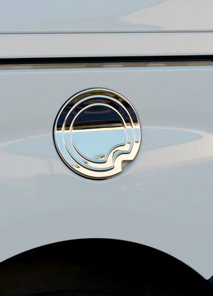 Хромированная накладка на лючок бензобака (нерж. сталь) для opel combo 2012-2018 гг