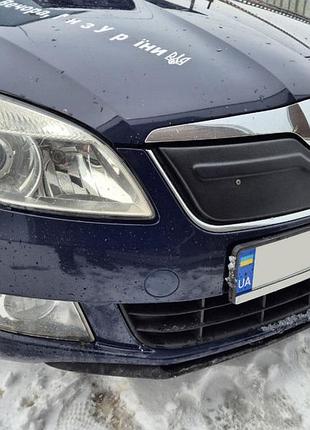 Зимова накладка на решітку (2010-2026, верхня) матова для skoda roomster рр