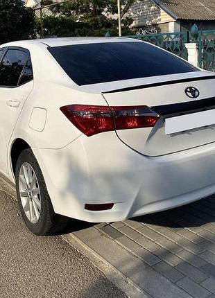 Спойлер lip (sunplex, черный) (118см *6,4см) для toyota corolla 2013-2019 гг