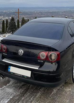 Спойлер lip (sunplex, черный) (115,8см x 6,3см) для volkswagen passat b6 2006-2012 гг