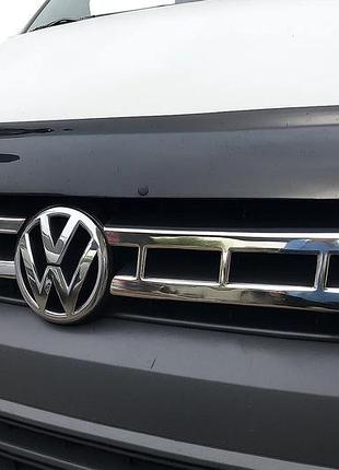Накладки на решітку (carmos, 2 шт., нерж.) для volkswagen t5 2010-2015 рр