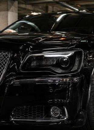 Передні фари black edition (2 шт) для chrysler c300 2011-2023 рр