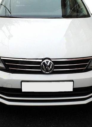 Накладки на решітку 2014-2026 (нерж) для volkswagen jetta рр
