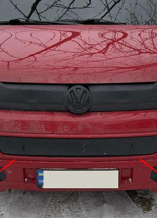 Зимова накладка на нижню решітку матова для volkswagen t5 2010-2015 рр