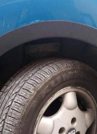 Расширители арок (4 шт, черные) металл для renault kangoo 1998-2008 гг