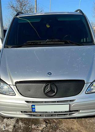 Зимова накладка на решітку (2003-2010) глянсова для mercedes vito w639 рр