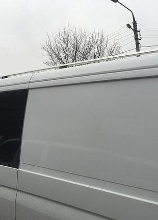 Рейлинги dd 265 см, черный матовый, чугунная ножка для mercedes sprinter w906 2006–2018 гг