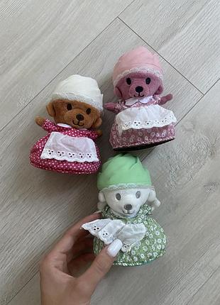 3 мягкие игрушки собачки - кексики