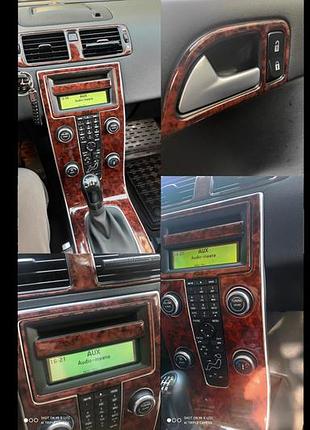 Накладки на панель приборов титан для volvo s40 2004-2012 гг