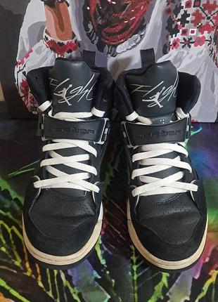 Мужские кроссовки nike jordan flight 45 black cement gray jump man 616816-003 men size 8 / 41