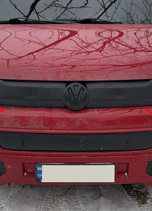 Зимова накладка на верхню решітку матова для volkswagen t5 2010-2015 рр