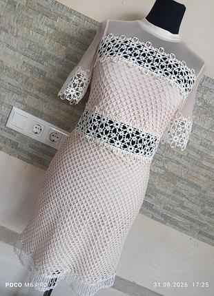 Платье женское с кружевом topshop,10
