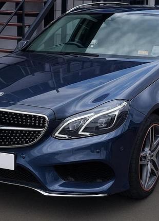 Передняя решетка diamond silver (для avantgarde и amg-line, 2013-2016) для mercedes e-сlass w212
