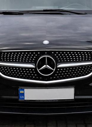 Передня решітка diamond (2014-2023 для vito w447) для mercedes vito/v-class w447 2014- рр