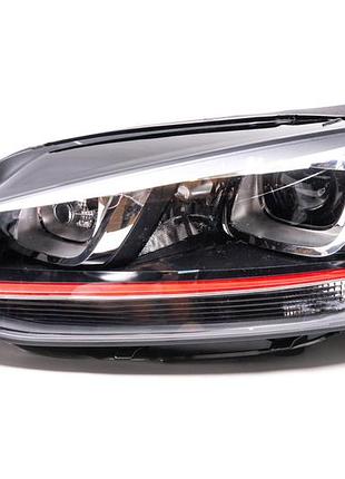Передняя фара gt led (левая, оригинал, б/у) для volkswagen golf 7/e-golf 2012-2020 гг