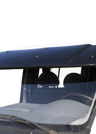 Козырек на лобовое стекло (черный глянец, 5мм) для ford transit 1991-2000 гг