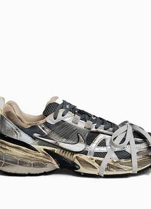 Nike v2k runtekk grey silver custom