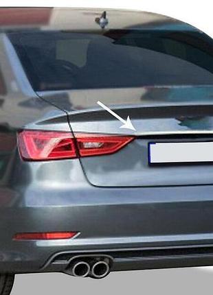 Накладка над номером sedan (нержавейка) carmos - турецкая нержавеющая сталь для ауди a3 2012-2020 гг