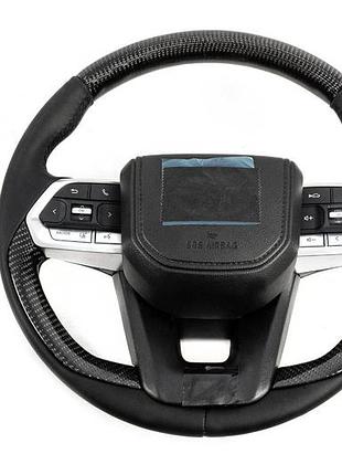 Руль в сборе дизайн tlc300 (натуральный карбон) для toyota land cruiser 200 2007-2021 гг