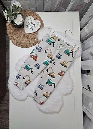 Теплые спортивные штаны с начесом от primark 1,5-2 года (86-92)