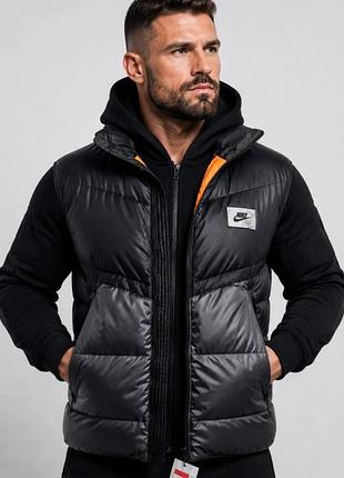 Чоловіча демісезонна спортивна жилетка nike sportswear storm-fit windrunner — трендова модель сезону 2026–2027,