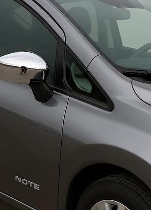 Накладки на зеркала (2 шт, abs) для nissan note 2012-2020 гг
