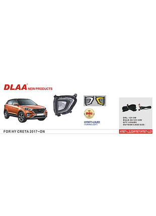 Противотуманные фары led для hyundai creta 2014-2020 гг