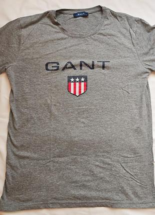 Футболка gant с логотипом (размер l) оригинал