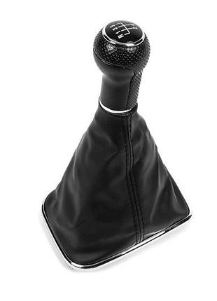 Ручка кпп с чехлом (5-ступка, хромированная рамка) для volkswagen golf 4 1997-2006 гг