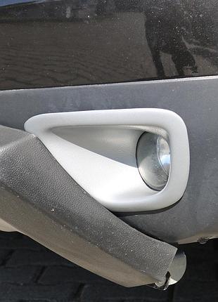 Накладки на противотуманки 2008-2013 (2 шт, abs) для renault duster рр