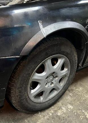 Расширители арок (4 шт, черные, abs-пластик) для mercedes s-сlass w220 1998-2005 гг