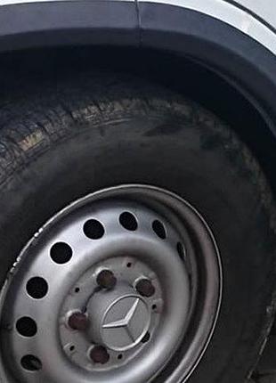 Расширители арок (6 шт, черные) для mercedes sprinter w901/902/903/904/905 1995–2006 гг