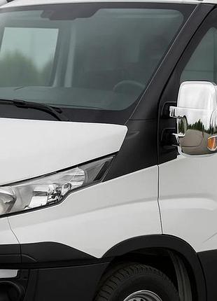 Накладки на дзеркала (2 шт пласт) для iveco daily 2014- рр