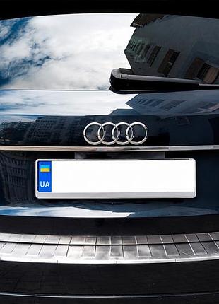 Накладка на задній бампер carmos (нерж) для ауди q5 2008-2017 рр