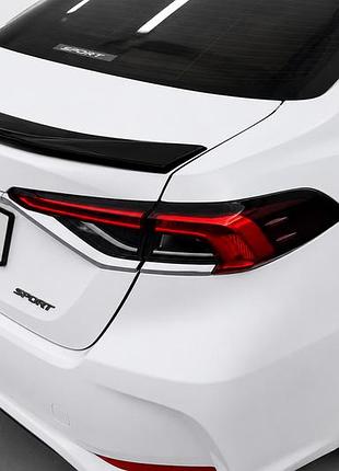Спойлер 1234 upgrade (abs-пластик) для toyota corolla 2019- гг