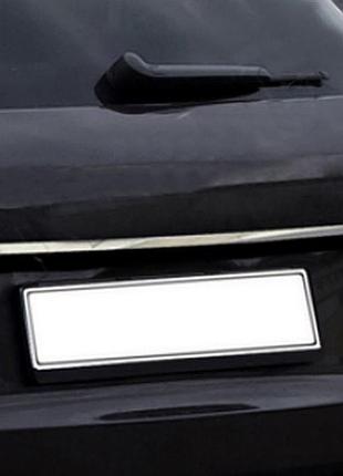 Накладка из нержавейки над номером carmos - турецкая нержавеющая сталь для ford fiesta 2017- гг