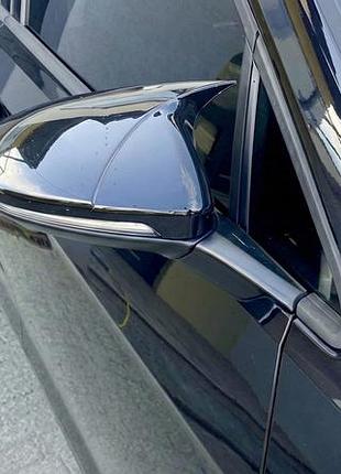 Накладки на дзеркала rline-look (2 шт) для volkswagen golf 7/e-golf 2012-2020 рр
