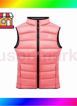 Bs жилет сollar vest best mix жіночий, розмір l, коралово-сірий bas77/n