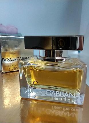 Dolce & gabbana the one women миниатюра 5мл