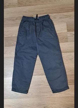 Стильні графітові штани джогери zara kids, для хлопчика розмір 122 (6-7 років)