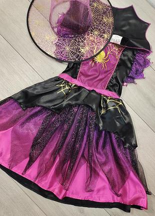 Платье паутинка хелловин halloween паучок ведьмочка