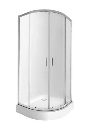 Набор qtap душевая кабина taurus crm1099ac6 clear 2020x900x900 мм + поддон robin 309912c 90x90x12 см с сифоном